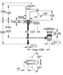 BAT.GROHE BAUEDGE ZA UMIVAONIK 23758000 – slika 2